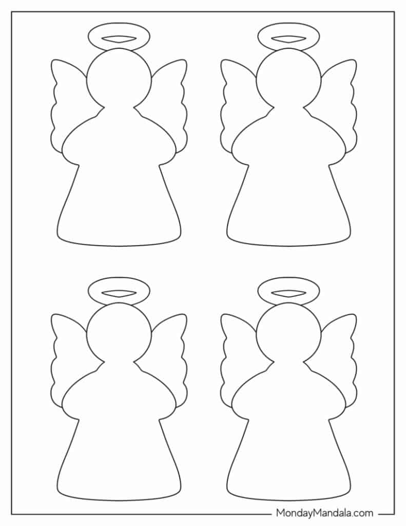 60 angel templates (free pdf printables)